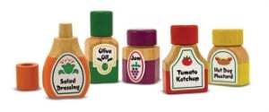 various condiments, salad dressing, ketchup