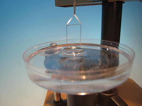 Ring Pulling Through a Liquid Surface