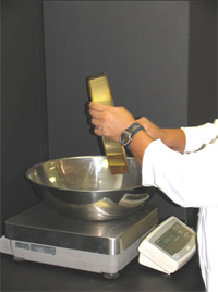 weighing sieve test results