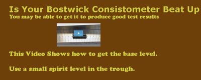 Level Bostwick trough